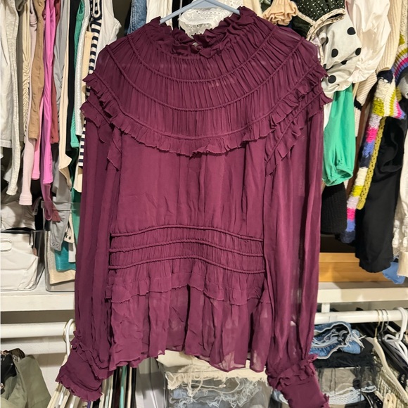 Farm Rio Women’s Ruffled Peplum Top - Picture 4 of 4